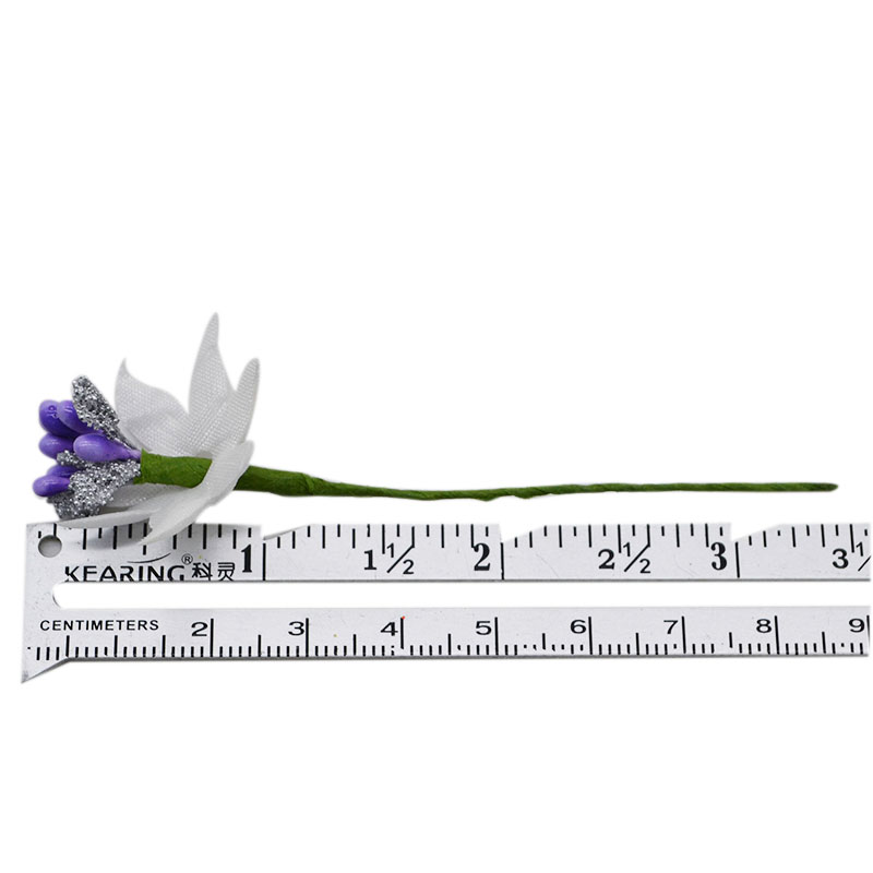 24 stk mini støvbærere bær guld sølv plastknop kunstig blomsterbuket scrapbooking håndværk bryllup dekoration fest forsyninger