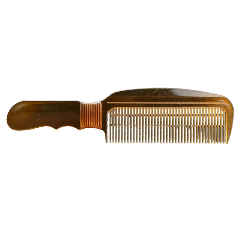 Peine de plástico para cortar el pelo, utensilio plano, de diente fino, pelo graso, peine de peinado