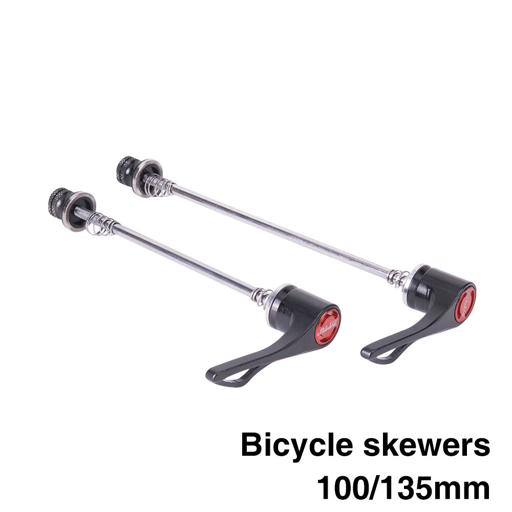 Cykeldele mtb landevejscykel cykel skruespyd 9mm 5mm quick release spyd nav 100 135 pålidelige aksel 1 par