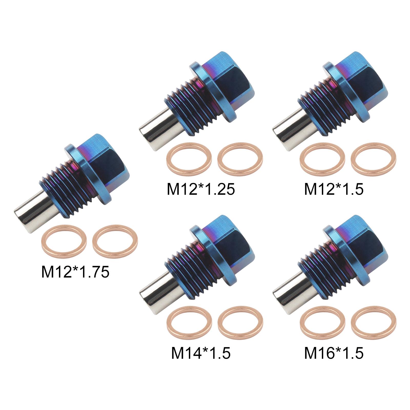 Engine Sump Drain Plug Replacements Nut Bolt Accessory Oil Drain Plug for Auto Car Vehicle Trunk