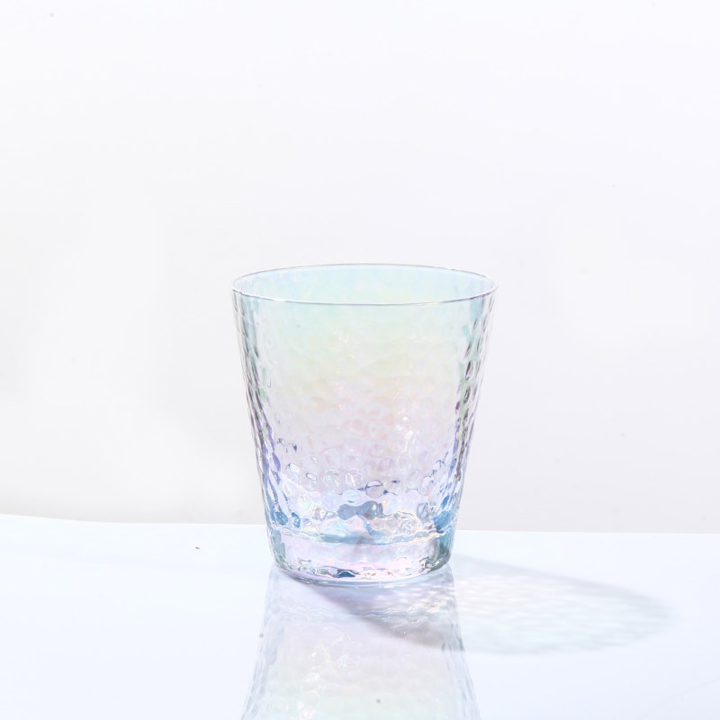 Creatieve Regenboog Hamer Glas Sap Cup Groene Thee Cup Japanse Huishoudelijke Cup voor Home Office 295/315/ 335/440ML: A295ML