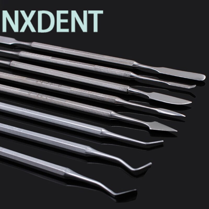 1Pcs Dental Wachs Schnitzer Mischen Harz Spachtel Messer Verbund Füllung Instrumente Machen Up-Tools Zahnarzt Labor Materialien Doppel Enden