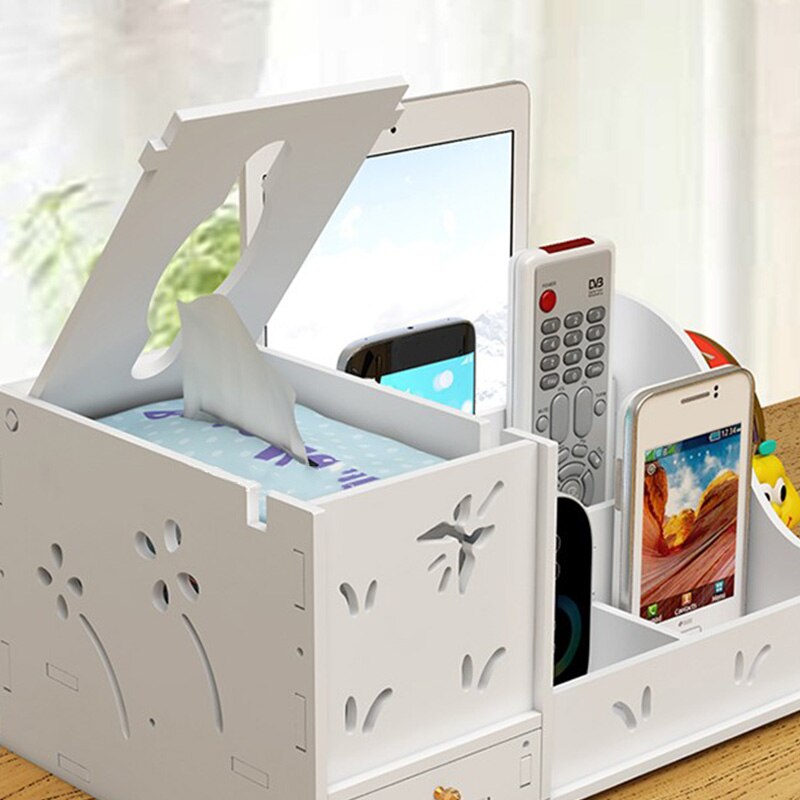 DIY Wood Desk Stationery Holders with Drawer Organizer Office Paper Holders Stationery Organizer Wooden Storage Box Joy Corner