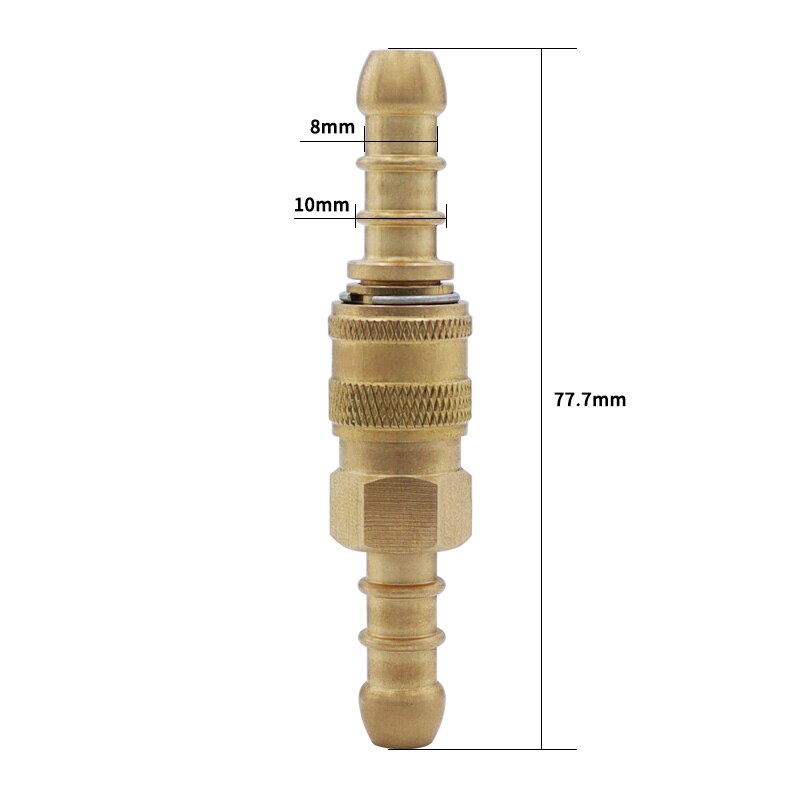 2 x inline snabbkopplingar för 8mm i/d propan/butanslang