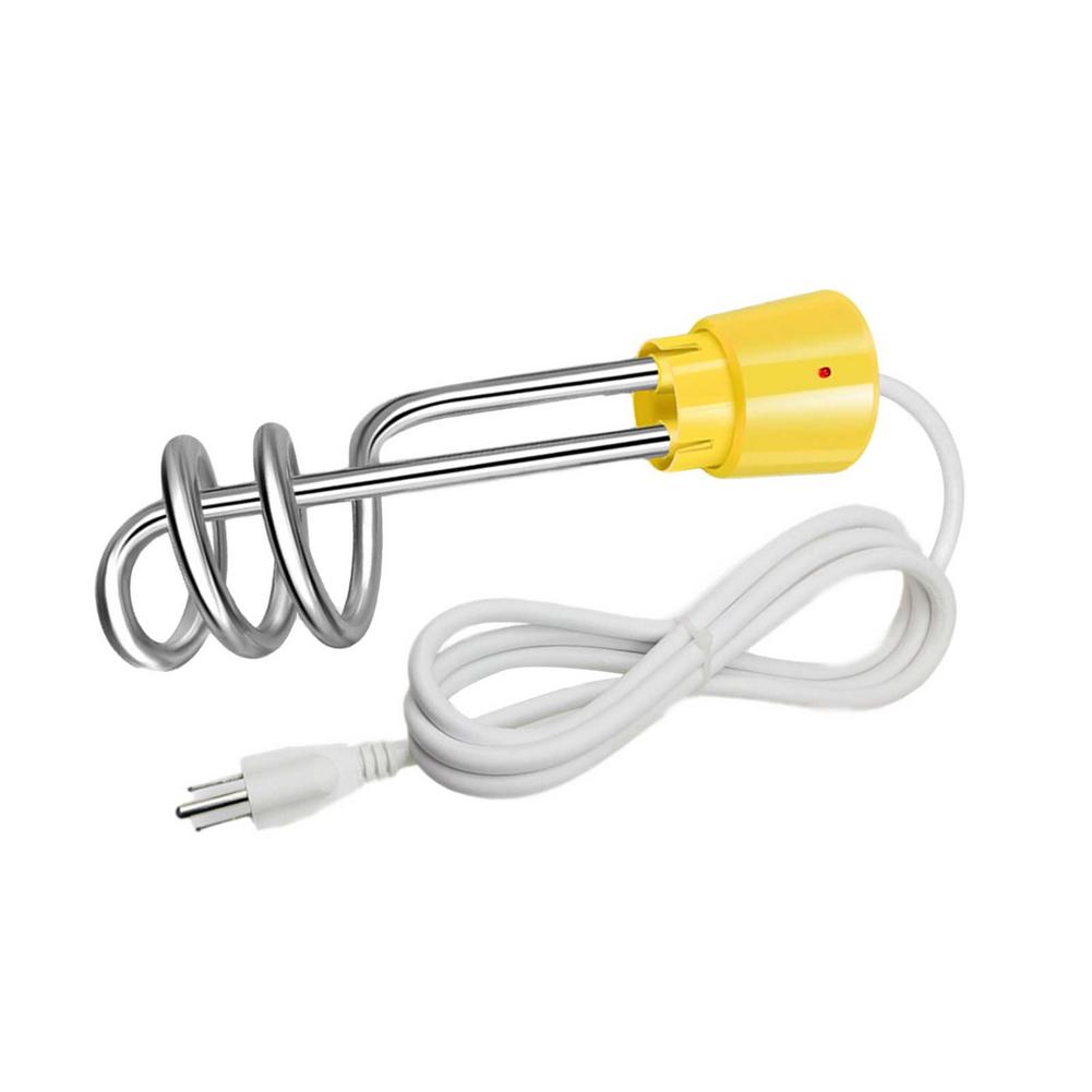 Immersion Heater Boiling Water Stick 70 Degree Automatic Power Off And Heat Up Quickly For Camping Bath Barrel Bathtub: Yellow