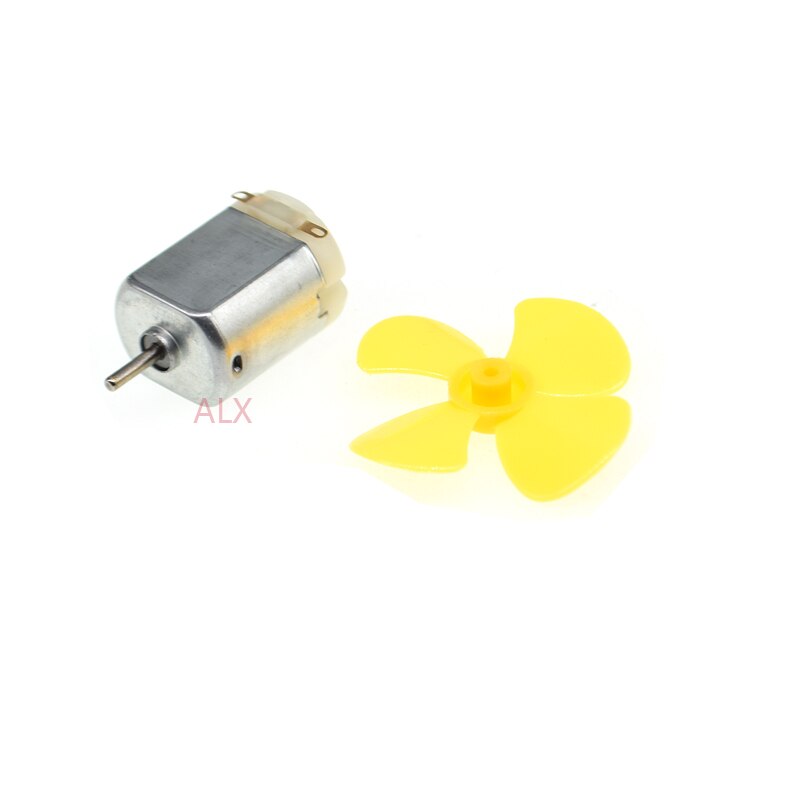 5 SETS dc MICRO 130 reductiemotor met fan blade Kleine propeller 3-6 V VOOR ARDUINO DIY experiment 3 V 6 v