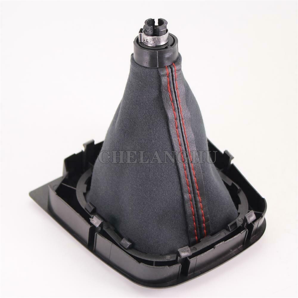 For VW Golf 6 A6 MK6 GTI GTD R20 Car-styling car 5 speed Gear shift knob pu leather Boot