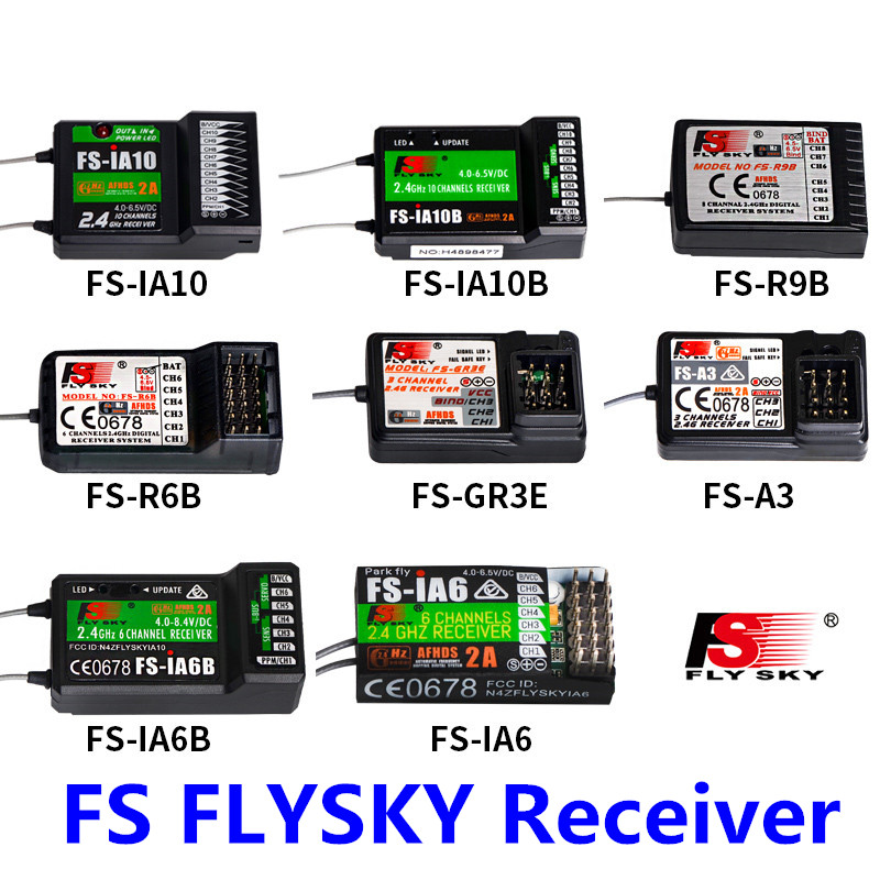 FSFlysky Ontvanger FS-GR3E FS-A6 FS-R6B FS-X6B FS-iA6 FS-BS6 FS-A8S FS-R9B FS-iA10 FS-iA10B RC Receptor Flysky Zender