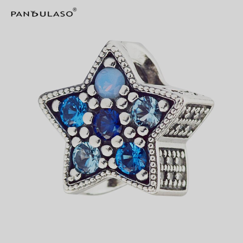 Estrela brilhante charme multi-colorido diy contas para fazer jóias mulher contas para original 925 prata pulseiras presente de natal