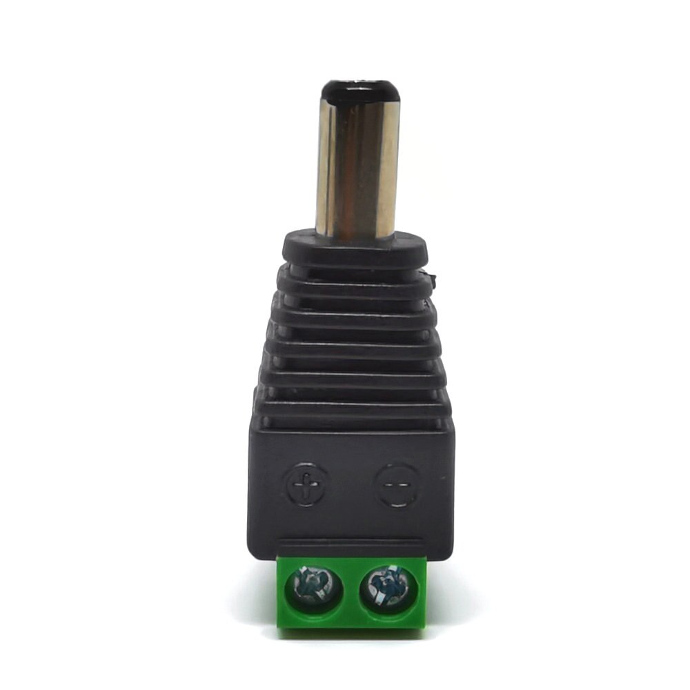 1PCS DC Male Female Connector 2.1*5.5mm DC Power Jack Adapter Plug Connector For 3528/5050/5730 Single Color Led strip: A Male