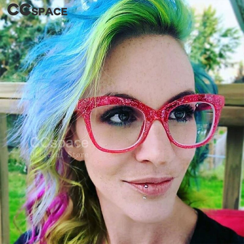 51029 Retro Plastic Titanium Glasses Frames Anti-Blue Light Women Optical Computer EyeGlasses