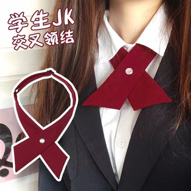 Student Jk Uniform Vlinderdas Halsband Bloem Dames Formele Overhemd Strikje Meisjes Cross Arrogant Collocatie Vlinderdas