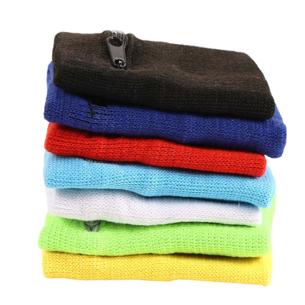 Säker för gym handledsplånbok andningsbart svettband handskydd armbandsväska handledsväska med dragkedja löpararmband handledsväska