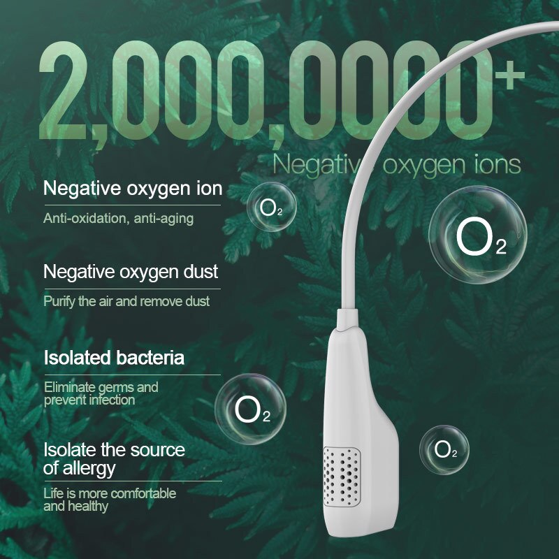 Air Freshener Neck Hanging Type Air Purifier Necklace Cleaner Purifying Generator Dehumidifier Personal Negative Ion