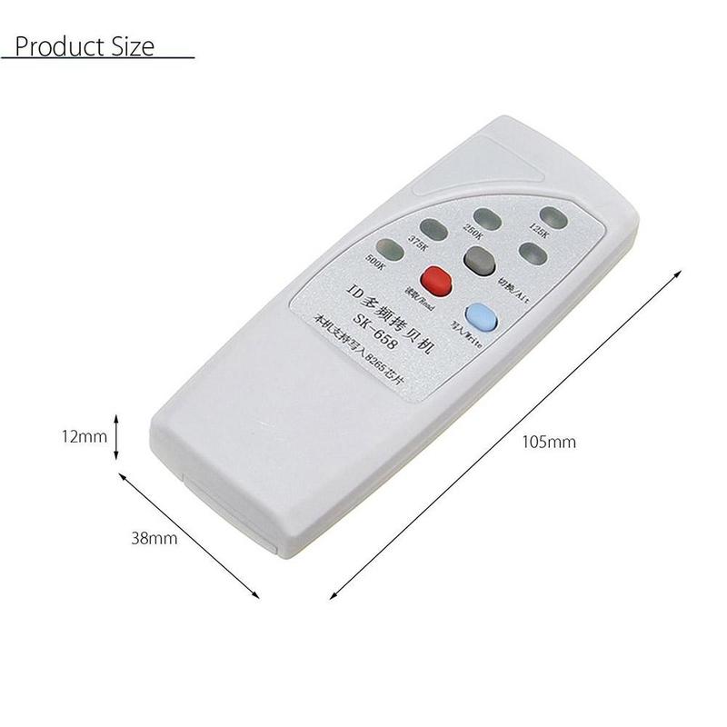 Handhållen skrivare rfid dupliceringsmaskin kopiator 125/250/375 / 500 khz multi-frekvens chip läsare id programmerare