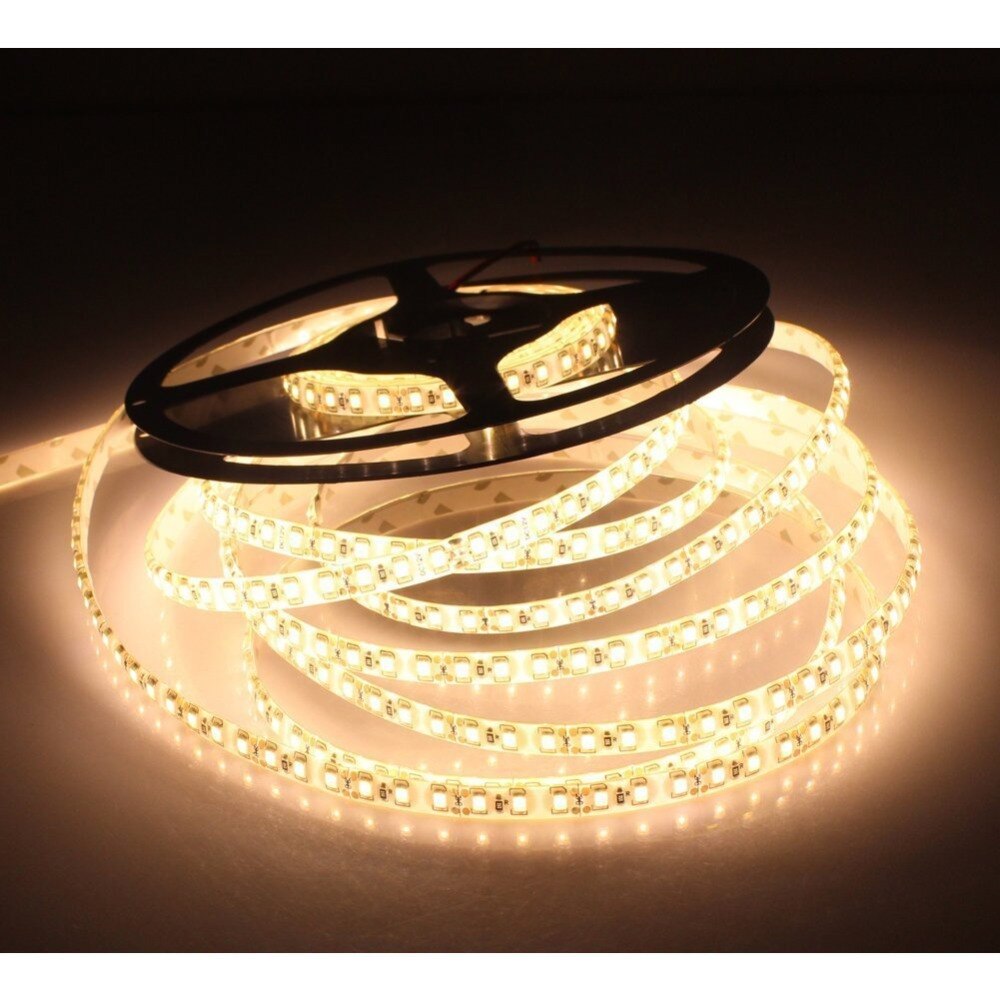 Led-stribelys 3528 600 led 5m vandtæt  ip65 dc 12v 3000k 6500k 9000k hvid varm hvid kold hvid 2835 fleksibel tape