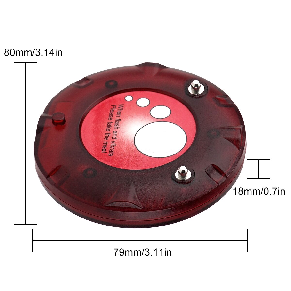 Retekess Coaster Pager Receiver For TD158 Wireless Calling Paging System Restaurant Coffee Shop Church Clinic