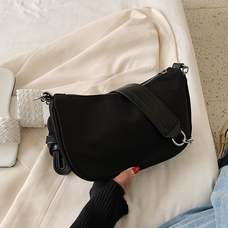 Frauen Sattel Tasche PU retro Unterarm Tasche Crossbody Schwarz Frauen Schulter Taschen Für Sommer Reise шоппер
