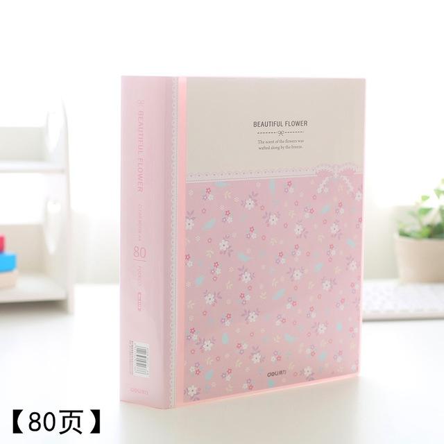 Delicatessen mooie bloemenpapieren organizer map etui pakket school 30/40/60/80 pagina's  a4 mapjes: 5178- roze