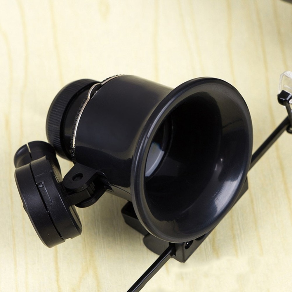 LED Vergrootglas Bril Vergrootglas Mini Loupe Lens Vergrootglas Glas Met Led Light Horloge Juwelier Microscoop