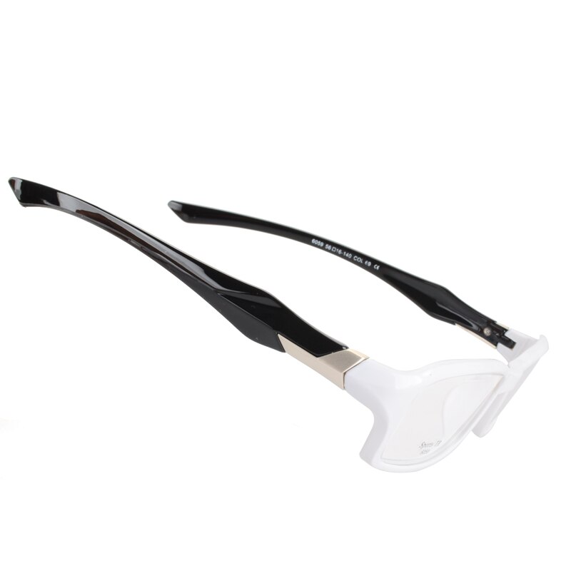 Vazrobe Sport Mens Brille Rahmen Männlichen TR90 Brillen Rahmen Frauen Ultra Licht Rezept Brille Myopie Dioptrien Optische: white black