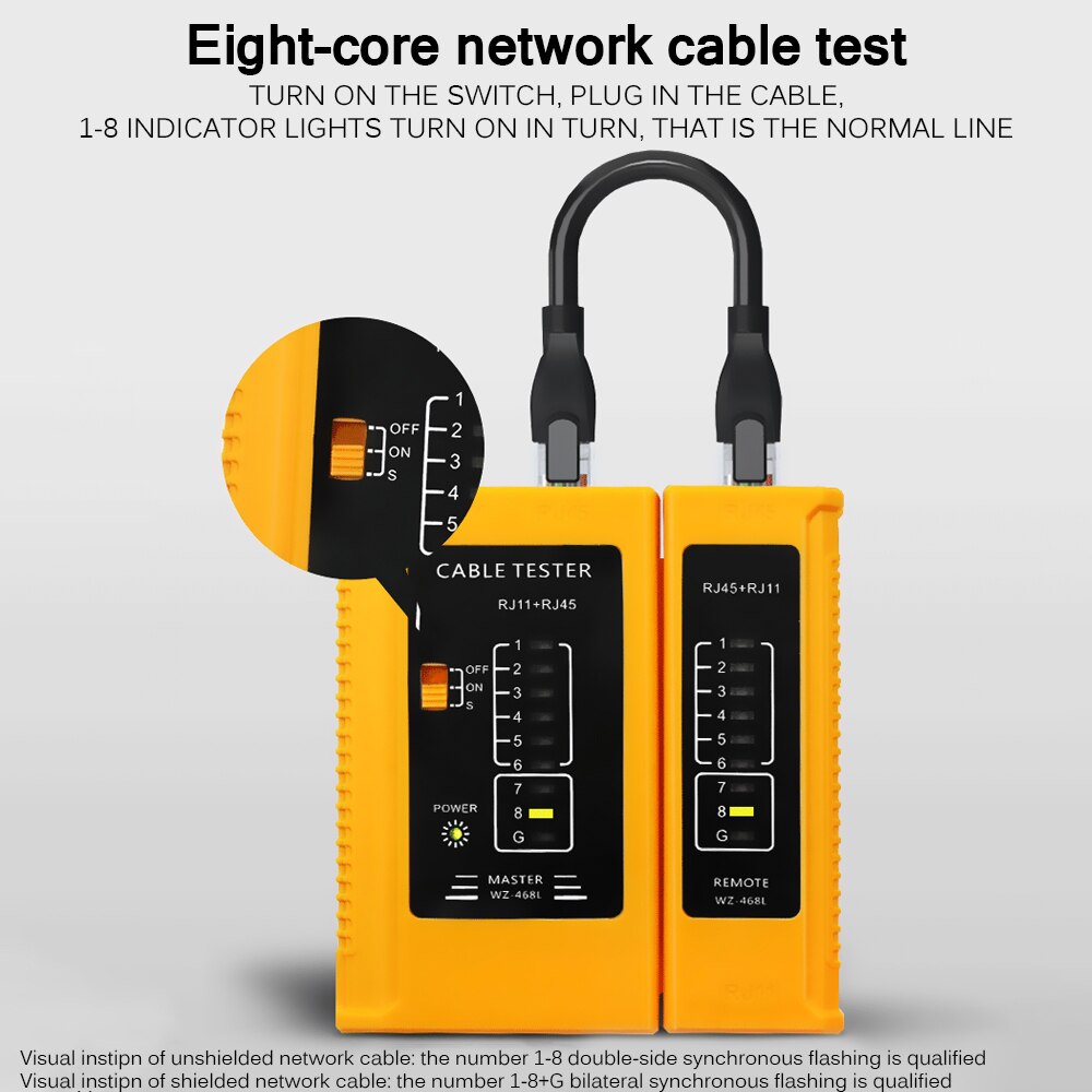 Cable Lan Tester Network Cable Tester LAN Cable Tester Networking Tool RJ45 RJ11