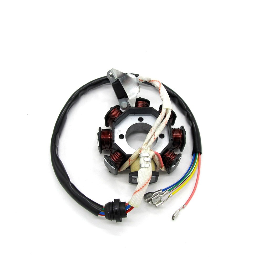 Bobina de estátor Magneto para motocicleta, 12V, cobre, 8 polos, para CG125, 150cc, 250cc, ATV, Motocross