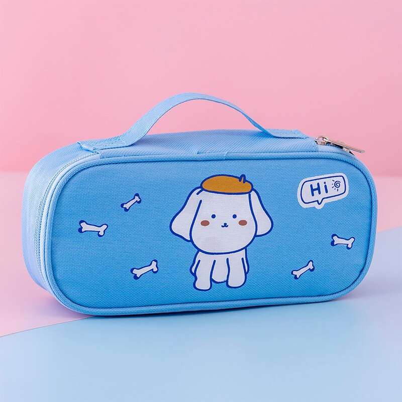 Draagbare Etui Grote Capaciteit Potlood Gevallen Multifunctionele Pencilcase Effen Kleur Estuche Escolar Trousse Scolaire: 1