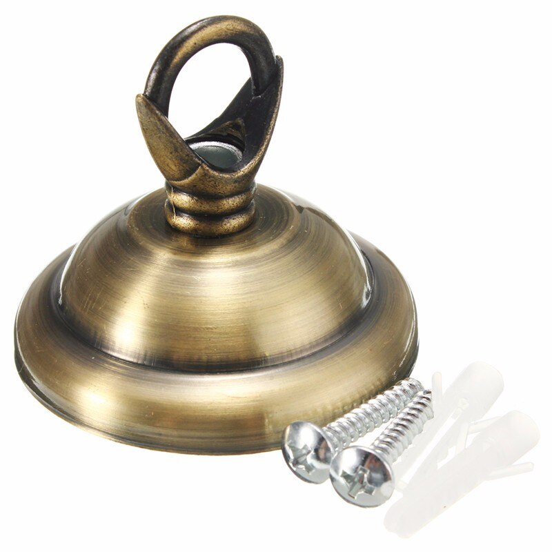 Smuxi Vintage Ceiling Rose Ring Plate Holder For Light Fitting Chandelier Lamp: 2