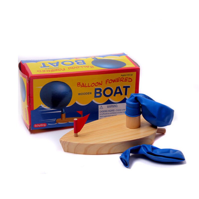 Jouets de bain en bois pour enfants, bateau à moteur, apprentissage scientifique, classique, éducatif, développement précoce