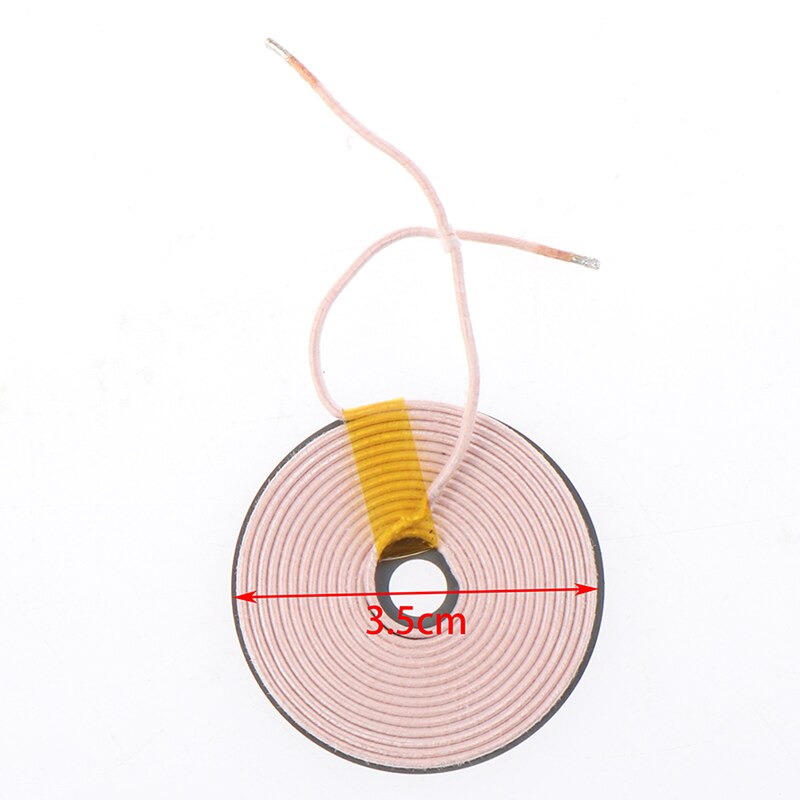1pz 35/45/50 MILLIMETRI Circolare 10 Gira Bobina Bobina di Induzione per Il FAI DA TE Caricatore Senza Fili di Trasmissione Terminale universale QI standard: A