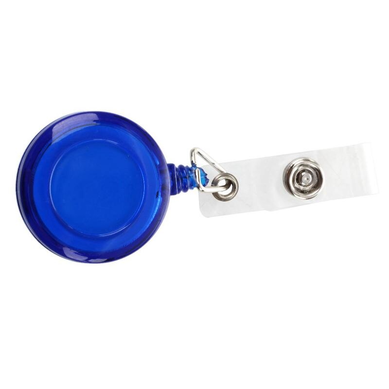 Retractable Skipas Id-kaart Badge Holder Sleutelhanger Reels Met Clip: Navy Blue