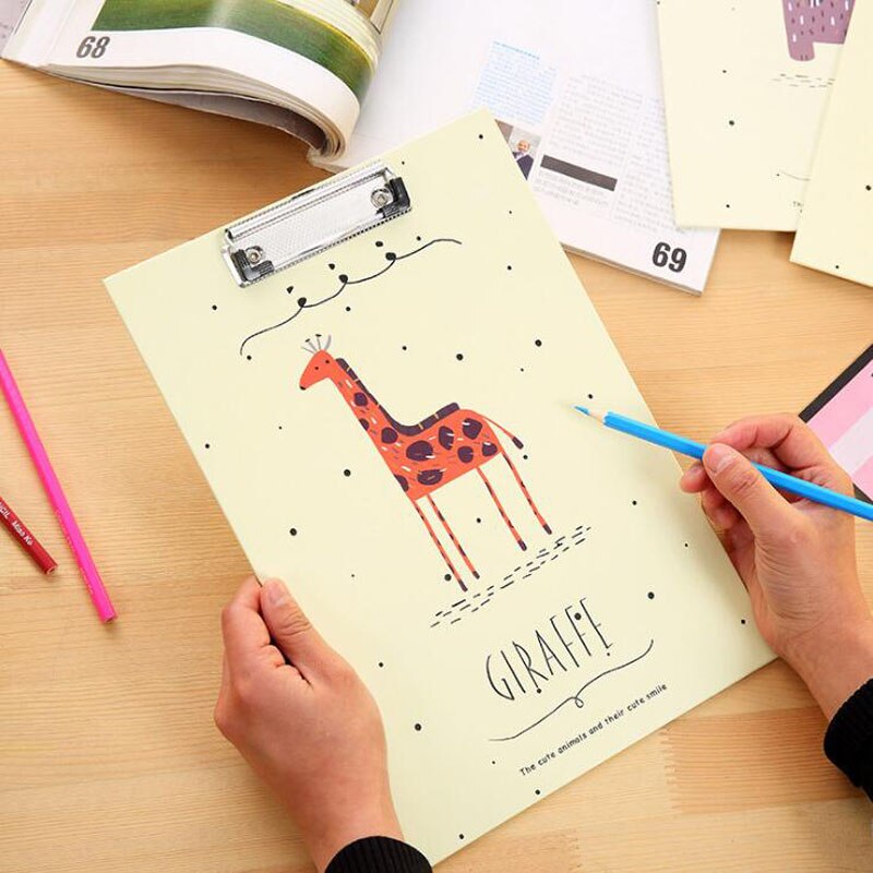 A4 Size Wooden Clipboard Clip Board Office School Stationery With Hanging Hole Office Document Holder Filing Clip Board