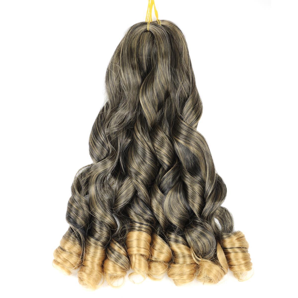 Svolna-extensiones de cabello sintético para mujer, trenzas de ganchillo de onda suelta de 20 pulgadas, natural, Ombre trenzado, 150 g/paquete: T1B / 27