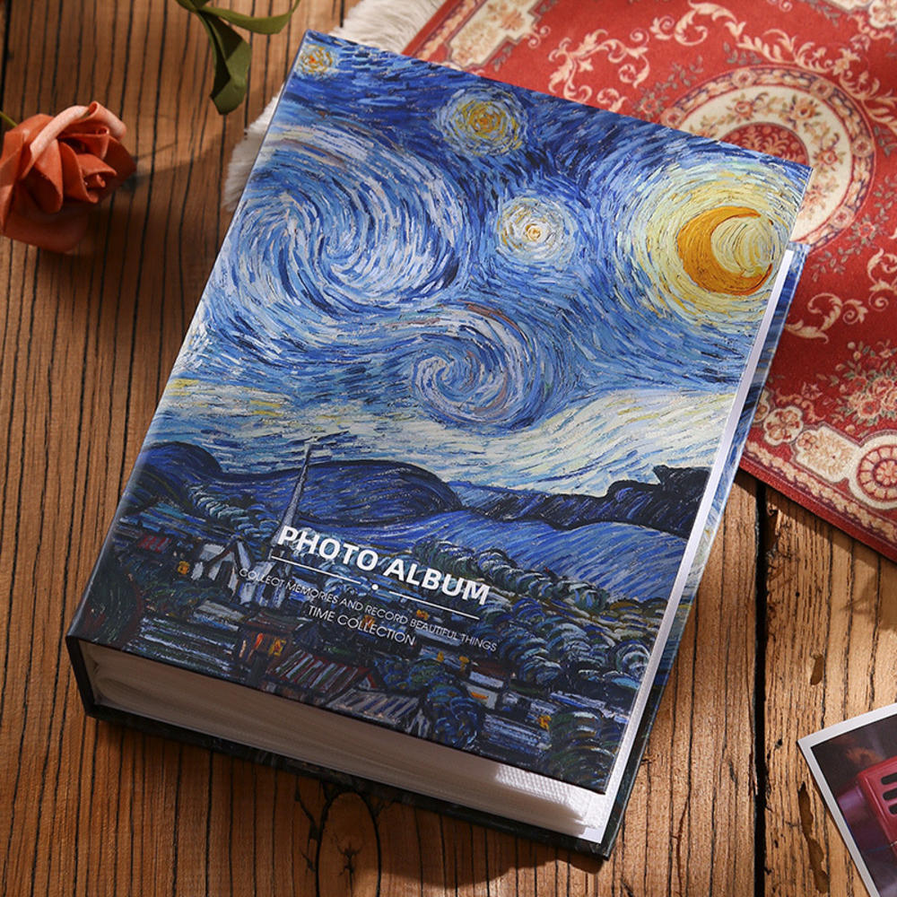Álbum de fotos con 100 bolsillos, cubierta de artista para fotos de 5/6/7 pulgadas, colección Polaroid, álbum familiar, libro conmemorativo, para niños y mujeres: Verde