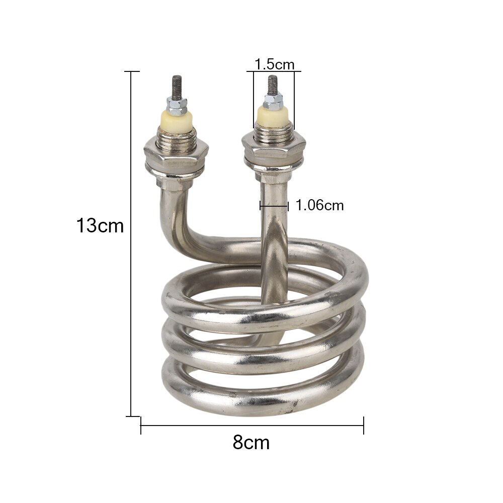 AC220V 2500W stainless steel heating pipe Electrical Element Helix Booster spring-type heating tube heat pipe