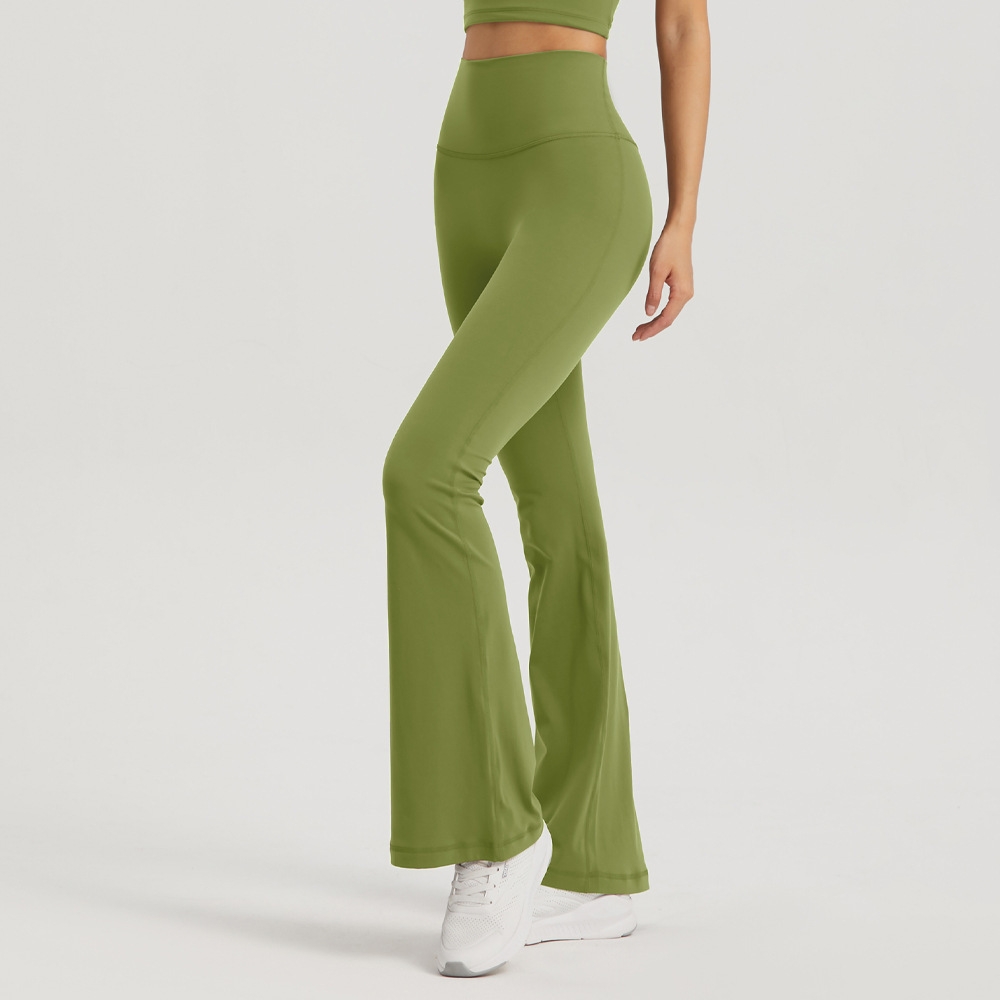Hohe Taille aufflackern Gamaschen Frauen Freies Größe Yoga Hosen Hohe Taille Breite Bein Hosen Frauen Fitnessstudio Sport Ausgestellte Schlauch tanz Hosen: Lavendel