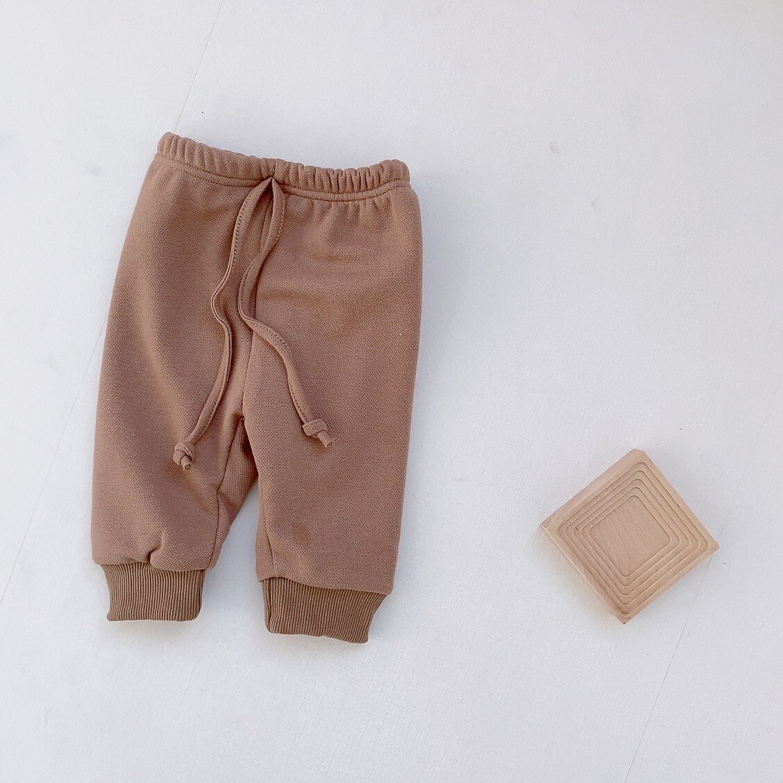 Pantalon pour enfants, décontracté, confortable, gaufré, épais, en velours, sarouel, Pp, hiver: khaki / 12M  80cm