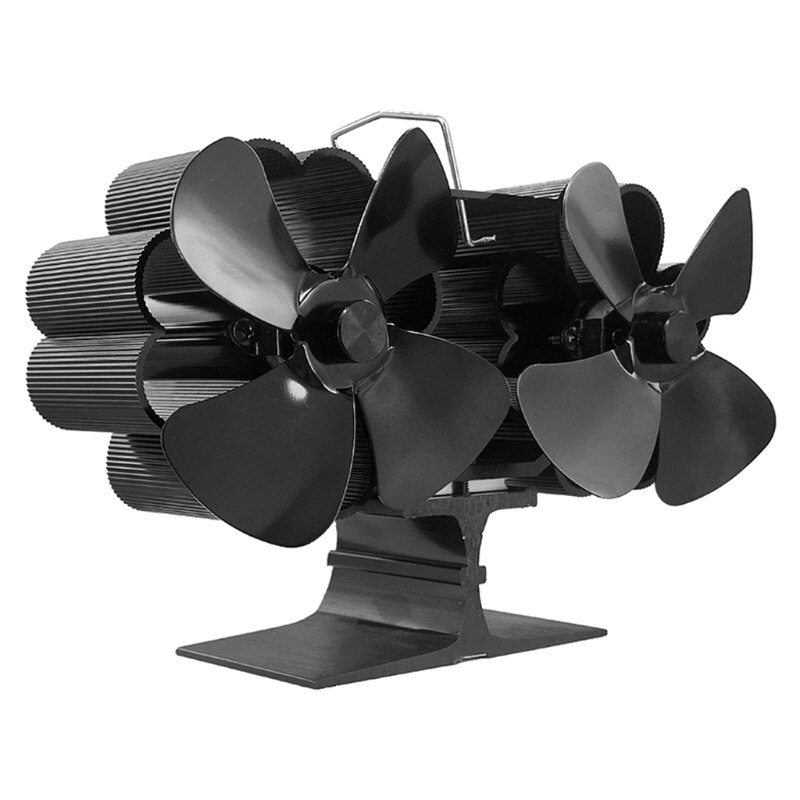 8-Blade Heat Powered Wood Stove Fan Eco Friendly and Efficient Wood Stove Fan