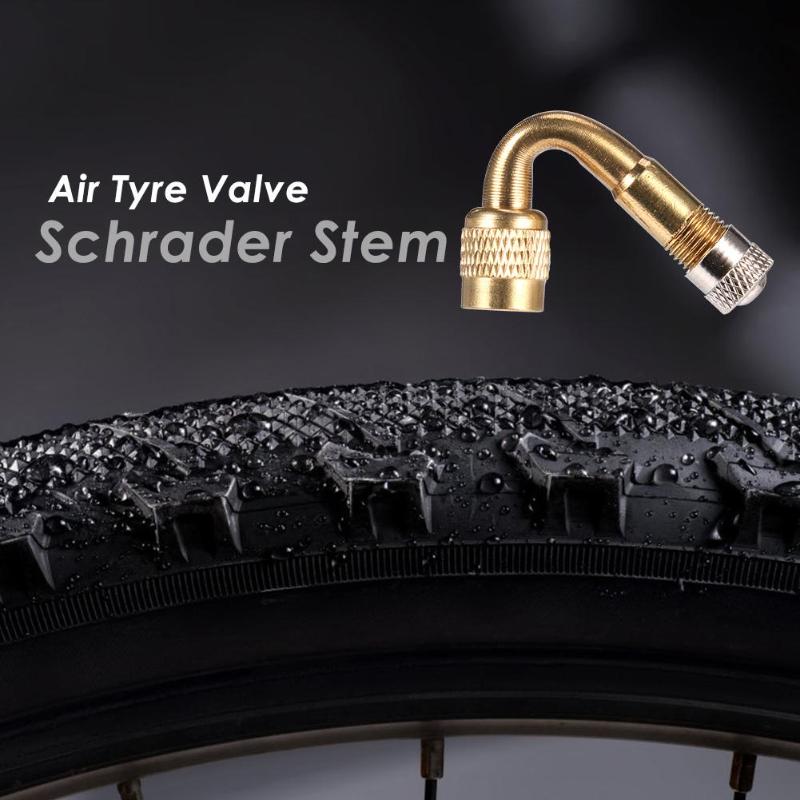 45/90/135 Degree Brass Air Tyre Valve Extension Motorcycle Car Bicycle Air Tyre Valve Caps Schrader Valve