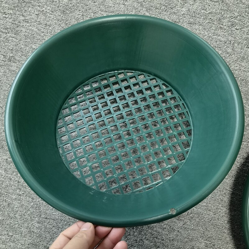 Washing, gold panning machine, screen, mining screen, metal detection tools, green plastic bowl.gold pan: 14 inch sieve