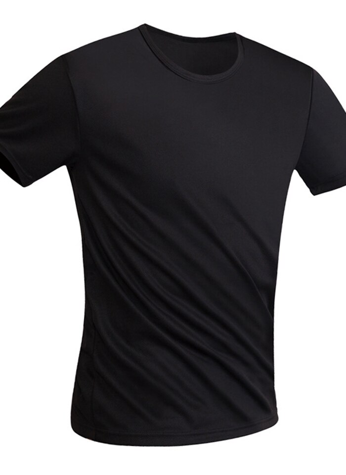 Mannen T-Shirt Anti-Vuile Waterdichte Hydrofobe Stainproof Ademend Shirt Antifouling Snel Droog Top Korte Mouw T-Shirt: Black / M