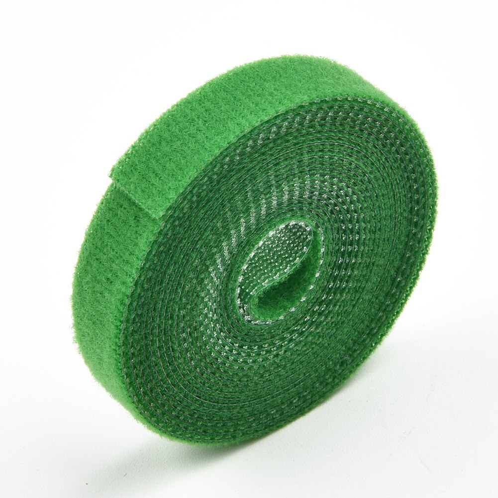 3 pak bindebånd plante binder krog & amp; loop haven støtter bambus stok wrap støtte plante bandage binde hovedtelefoner line kabel organizer