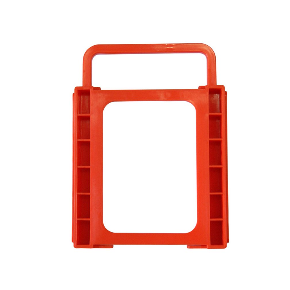 SSD HDD Notebook Hard Disk Drive Mounting Rail Adapter Bracket Holder with Screws Red 2.5 to 3.5 inch