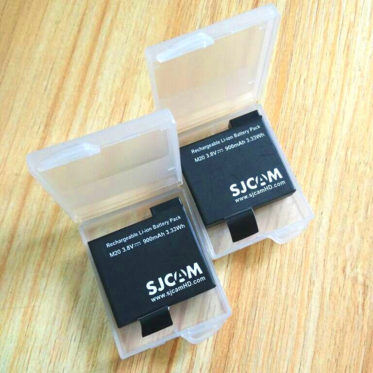 100% Original SJCAM M20, batería li-on recargable de reserva de 900mAh, accesorios de cargador para SJCAM M20 2K WiFi, cámara deportiva DV