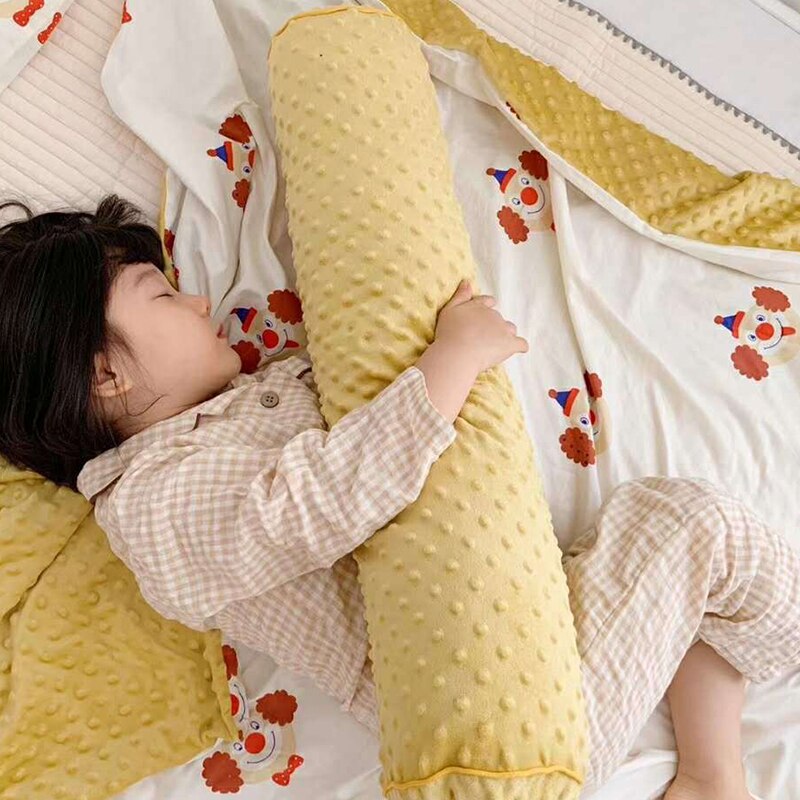 Kofangere baby putte pude nyfødt omkring pude bomuld tremmeseng krybbe fløjl puder sengetøj tilbehør bxx 044: Bxx 044c-14 x 125cm