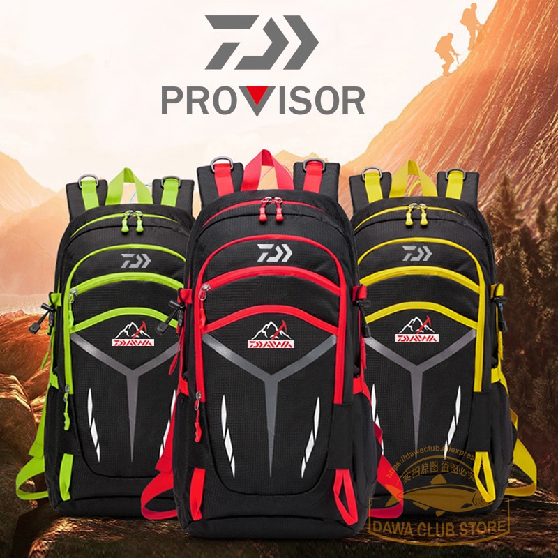 Waterproof Fishing Backpack Toolkit Camping Mountaineering Picnic Travel Backpack Multipurpose Night Reflection Fishing Bag