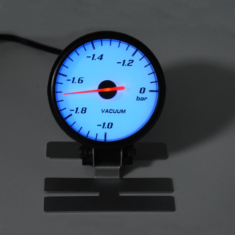 60mm Tachometer Boost Voltmeter Air Fuel Ratio EGT Gauge Vacuum Water Temp Oil Press Oil Temp Car Gauge for 12V Car Blue Backlig