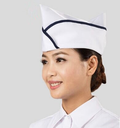 Korea chef hat white chinese chef hat chef cook hat chef uniform hat: white pei blue