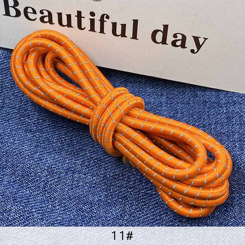 Cuerda Elástica reflectante de látex de 3mm, banda elástica luminosa para mochila de montañismo, cinturón decorativo, accesorios de ropa DIY: 11